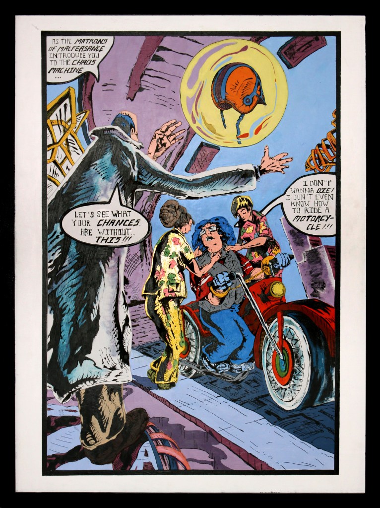 Acrylic on board in relief